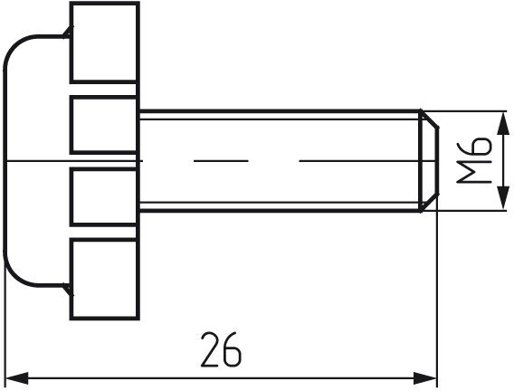Опора мебельная (40шт) белая регулируемая М6, подпятник мебельный регулируемый, ножки для шкафа тумбы комода - фотография № 3