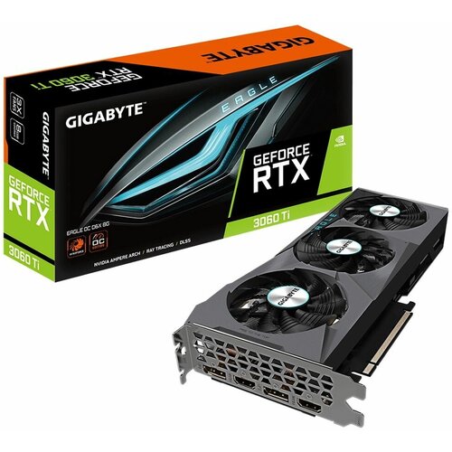 Видеокарта Gigabyte RTX3060Ti EAGLE OC D6X 8GB GDDR6X 256-bit 4994300₽