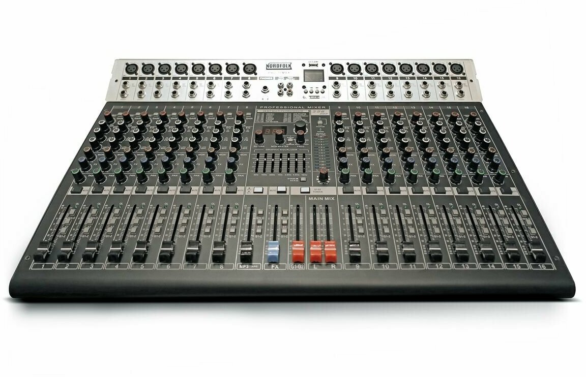 NordFolk PRO-32MAX микшерный пульт, 32 каналов, DSP, MP3 плеер, EQ