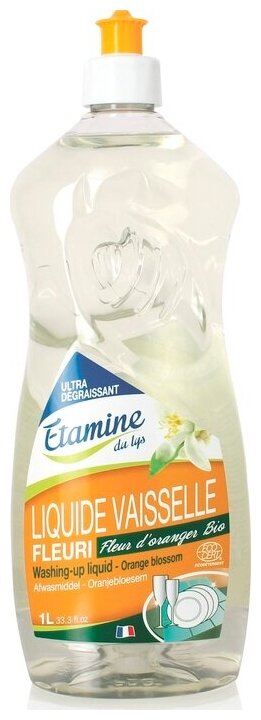 Натуральный экологичный гель для мытья посуды Etamine du lys "Флердоранж" 1Л