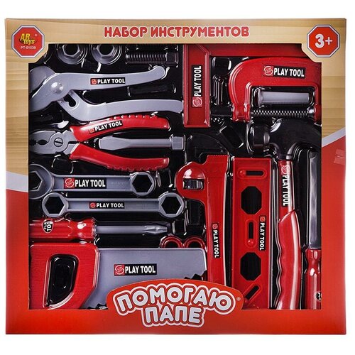 фото Игровой набор abtoys pt-01539 помогаю папе инструменты 23 предмета