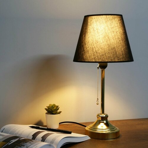 Прикроватная лампа, лампа настольная с абажуром, светильник прикроватный, ночник в спальню, детскую