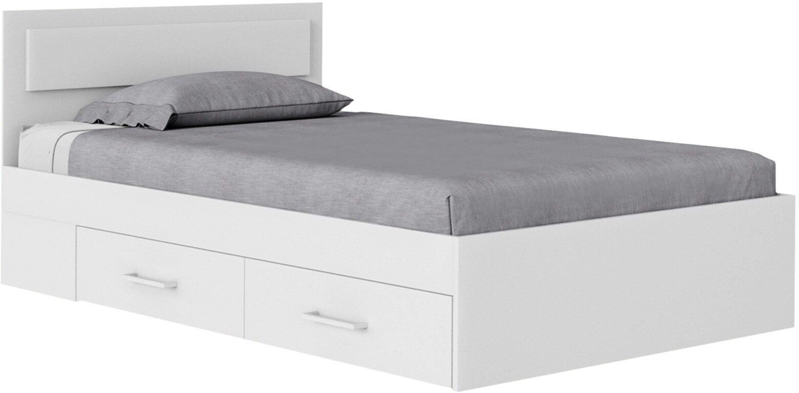 Кровать Первый Мебельный Жаклин Белый 140х200 см