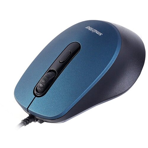 Мышь проводная SmartBuy 265-B ONE оптическая кабель 15м цвет чёрный синий 42500₽