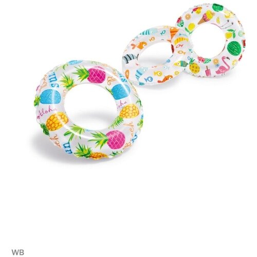 надувной круг intex 59230 разноцветный Детский круг в ассортименте