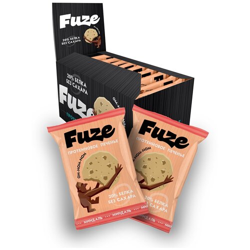 Печенье FUZE протеиновое печенье миндаль 360 г 9 шт. 1 шт. 360 мл