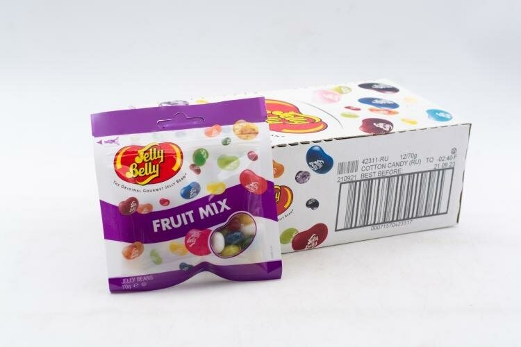 Драже Jelly Belly фруктовое ассорти 70 грамм Упаковка 6 шт