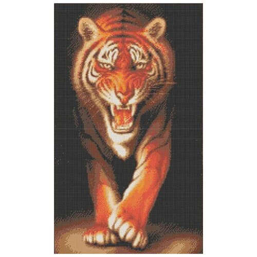 фото Набор хищники. тигр счетный крест 27,2х42,6 каролинка кткн 142