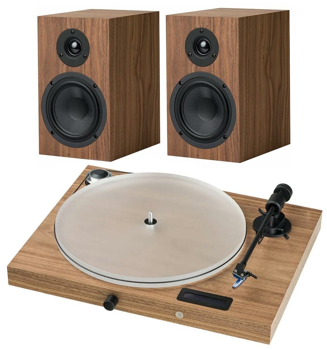 Pro-Ject SET JUKEBOX S2 + SPEAKER BOX 5 S2 walnut проигрыватель винила с акустикой