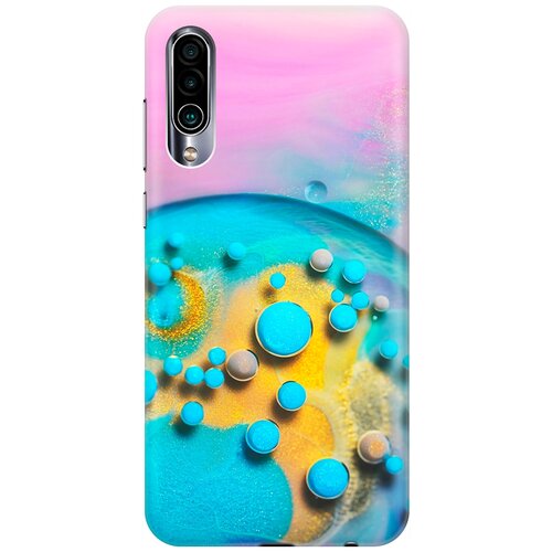 фото Ультратонкий силиконовый чехол-накладка для meizu 16xs с принтом "цветные капли" gosso