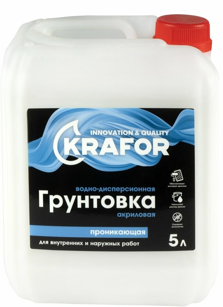 Грунтовка проникающая Krafor, 5 л