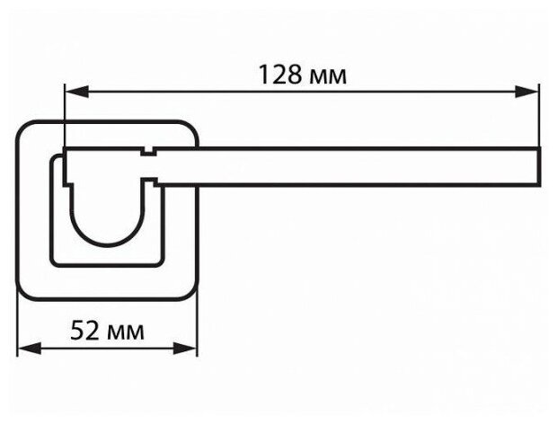 Ручка дверная раздельная PALLADIUM Chain PD - фотография № 9