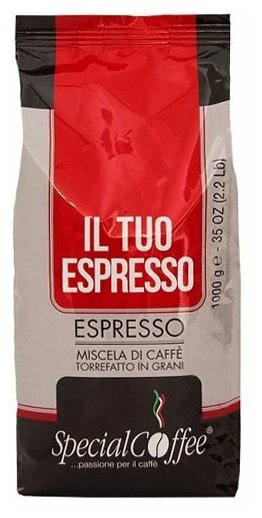 Кофе в зернах Special Coffee IL Tuo Espresso, 1 кг (Спешал кофе) - фотография № 1