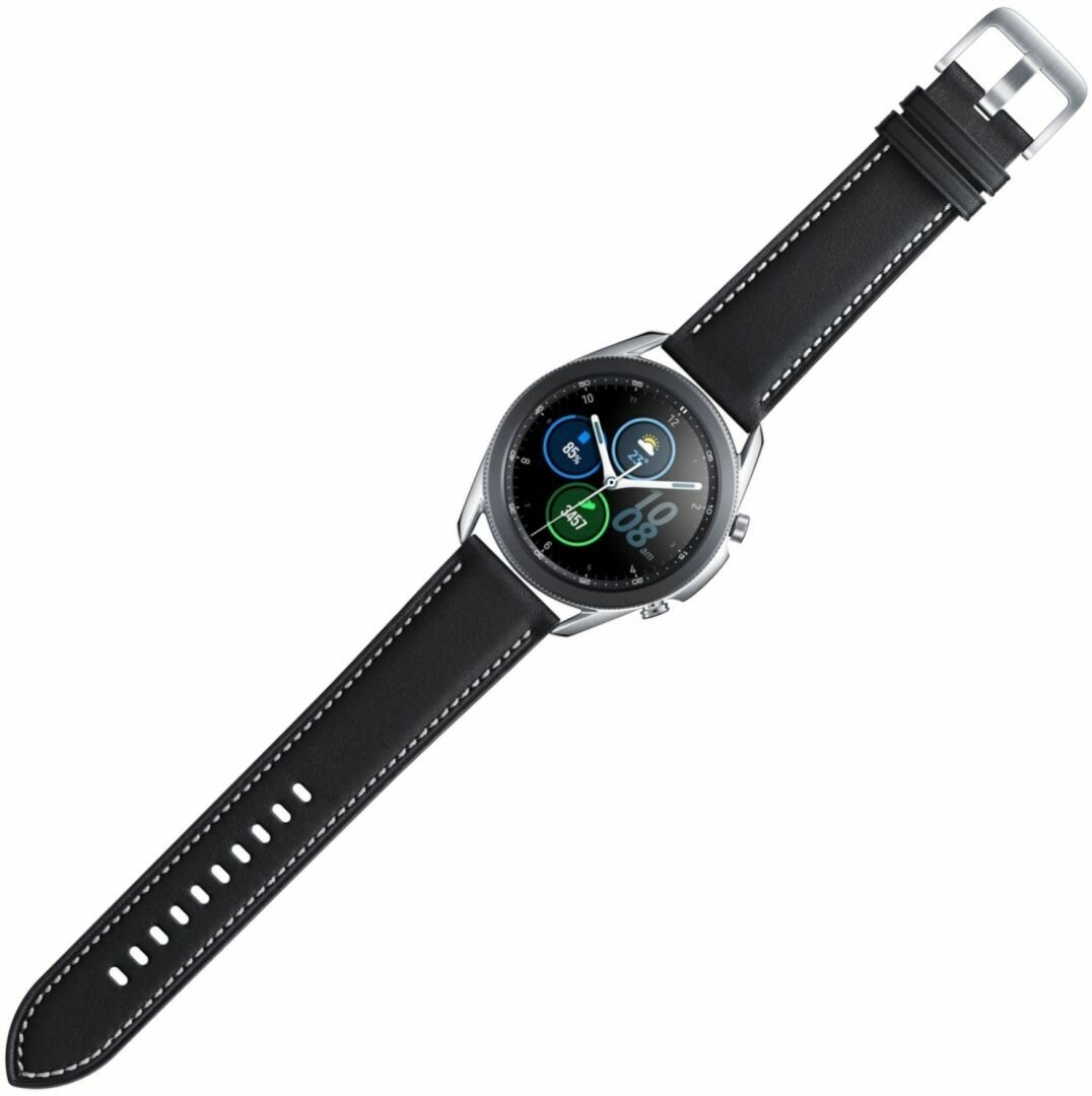 Смарт-часы SAMSUNG Galaxy Watch 3 41мм, 1.2", серебристый / черный [sm-r850nzsacis] - фото №19