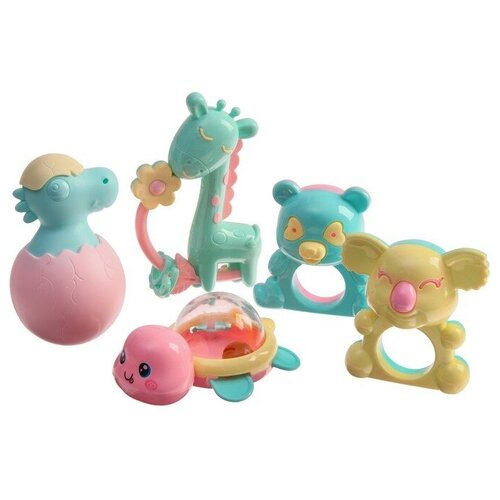 Набор погремушек Дино 5шт 893₽