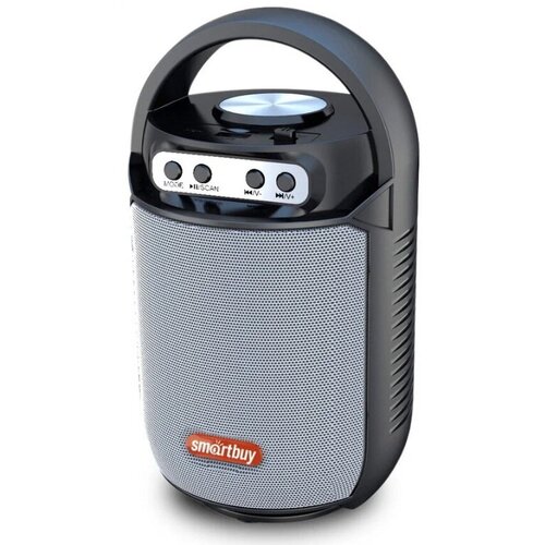 Колонка портативная SmartBuy LOOP цвет чёрный серебряная вставка 72800₽