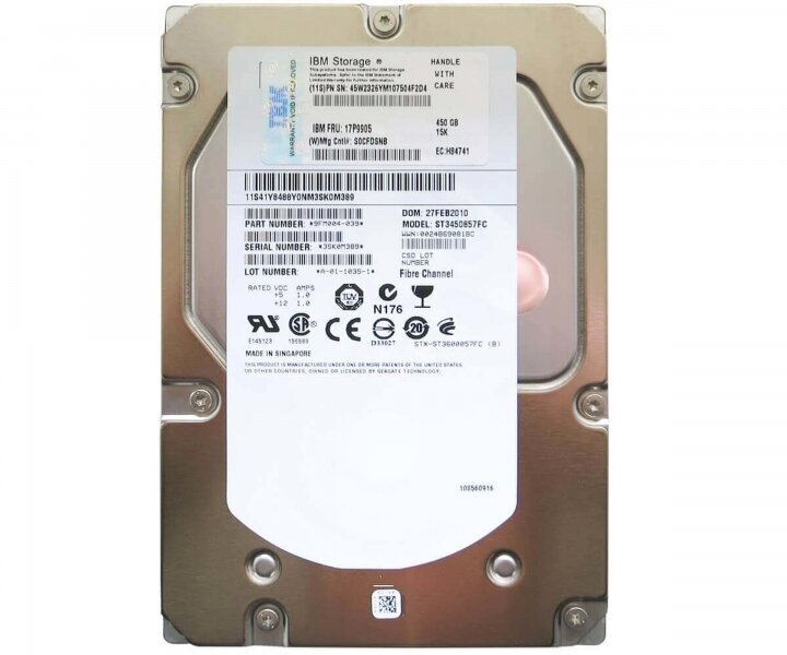 Жесткий диск IBM 17P9905 450Gb Fibre Channel 3,5" HDD