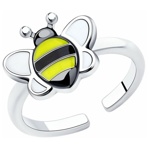 фото Sokolov кольцо из серебра с эмалью 94013167, размер 14