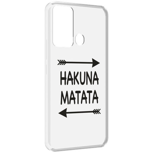 Чехол MyPads Hakuna-Matata для Infinix Hot 12i задняя-панель-накладка-бампер
