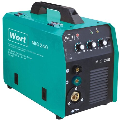 Сварочный аппарат инверторного типа Wert MIG 240 MMA MIGMAG 1799000₽