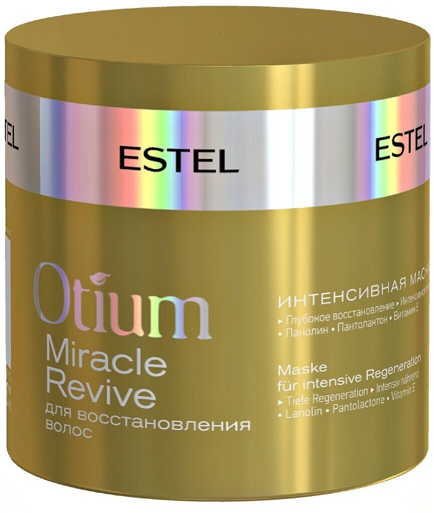 ESTEL Otium Miracle Revive Интенсивная маска для восстановления волос, 300 мл, банка