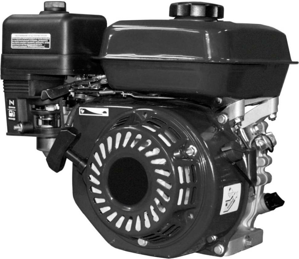 Двигатель М700 ( 7 л.с., диаметр вала 20 мм., комбинированный распредвал, цвет черный, шпонка) - фотография № 4