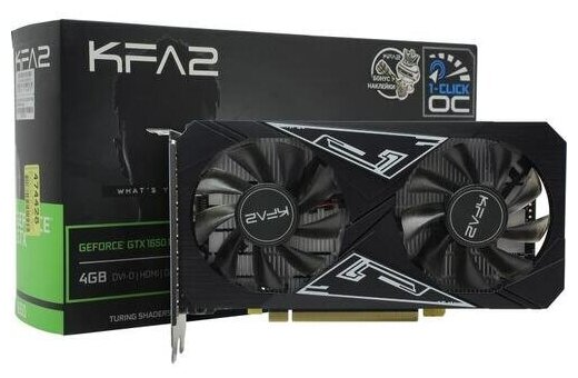Видеокарта KFA2 GeForce GTX 1650 EX PLUS 1-Click OC (65SQL8DS93EK)