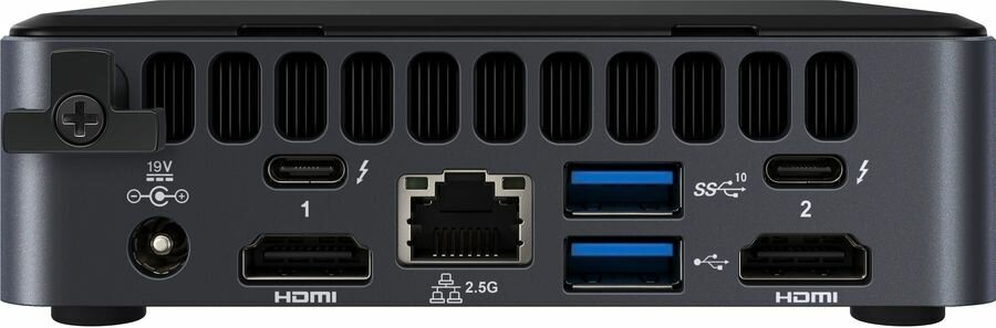 Платформа для сборки пк Intel Nuc 11: Intel Core i3-1115G4,Intel UHD Graphics,Dual HDMI 2.0b w/HDMI CEC, Dual DP 1.4a via Type C, Fr: 2xUSB 3.2 Rear: 2xUSB 4 (type C), 1xUSB 3.2, 1xUSB 2.0 In: 1xUSB 3 - фото №4