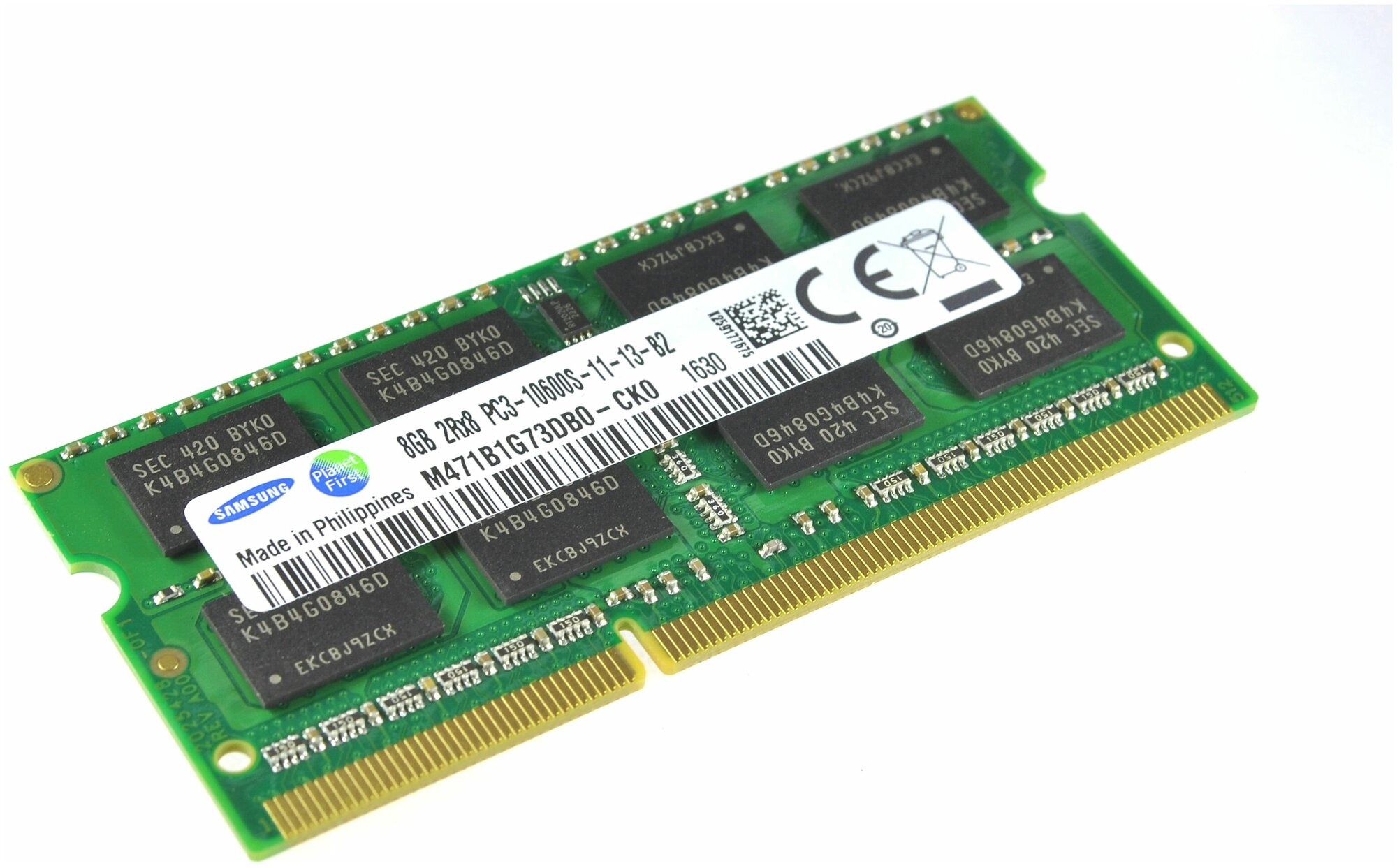 Оперативная память для ноутбука Samsung 8GB DDR3 1333MHz PC3-10600 SO-DIMM