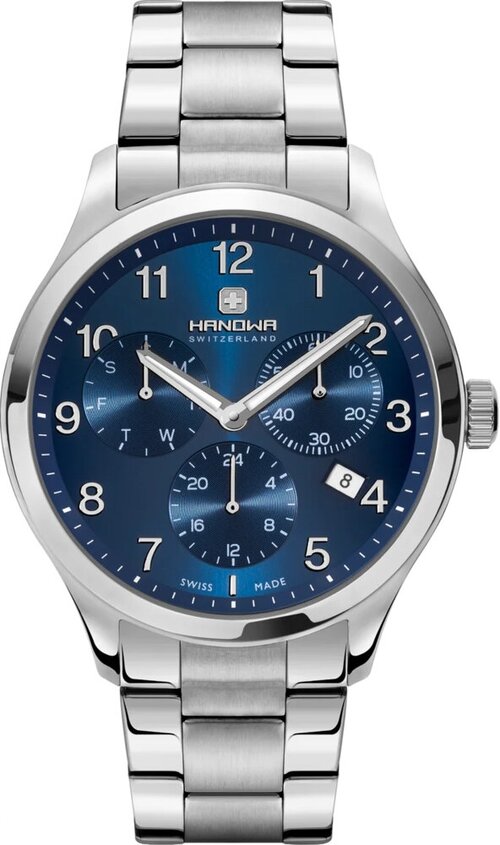 Наручные часы HANOWA, синий, серебряный