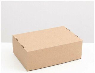 Коробка складная, крышка-дно 24 х 17 х 9 см, бурая