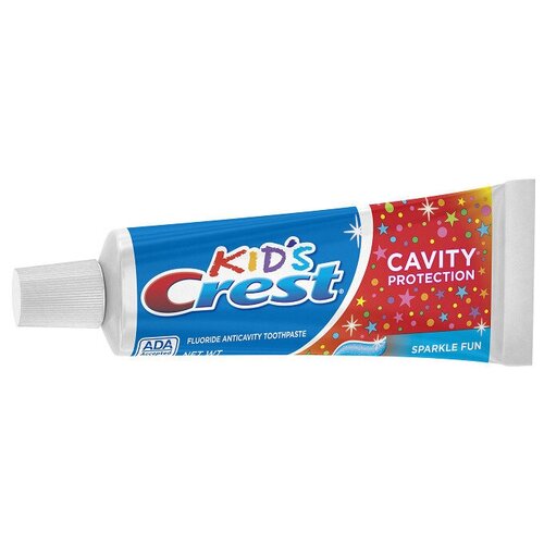 Зубная паста Crest Kids Cavity Protection Sparkle Fun детская с ароматом жевательной резинки, 62 г gliste kids детская зубная паста 65 мл 85 г 120519