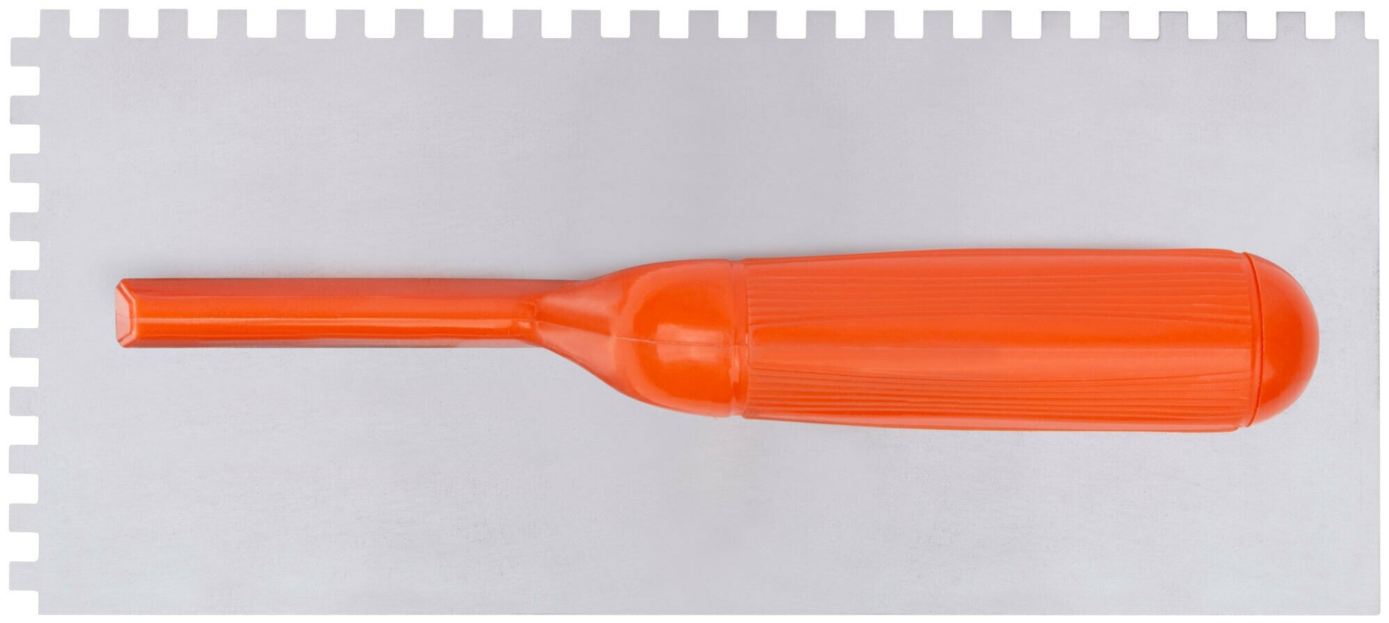 05137 Гладилка зубчатая 280х130 мм (зуб 6х6 мм, нержавеющая с пластиковой ручкой) FIT - фото №3