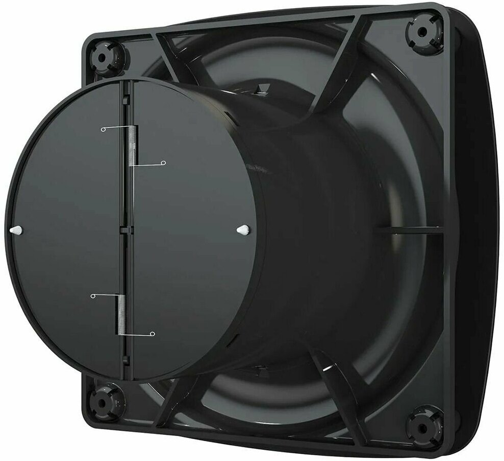 Вентилятор осевой вытяжной RIO 5C matt black с обратным клапаном D125 - фотография № 5