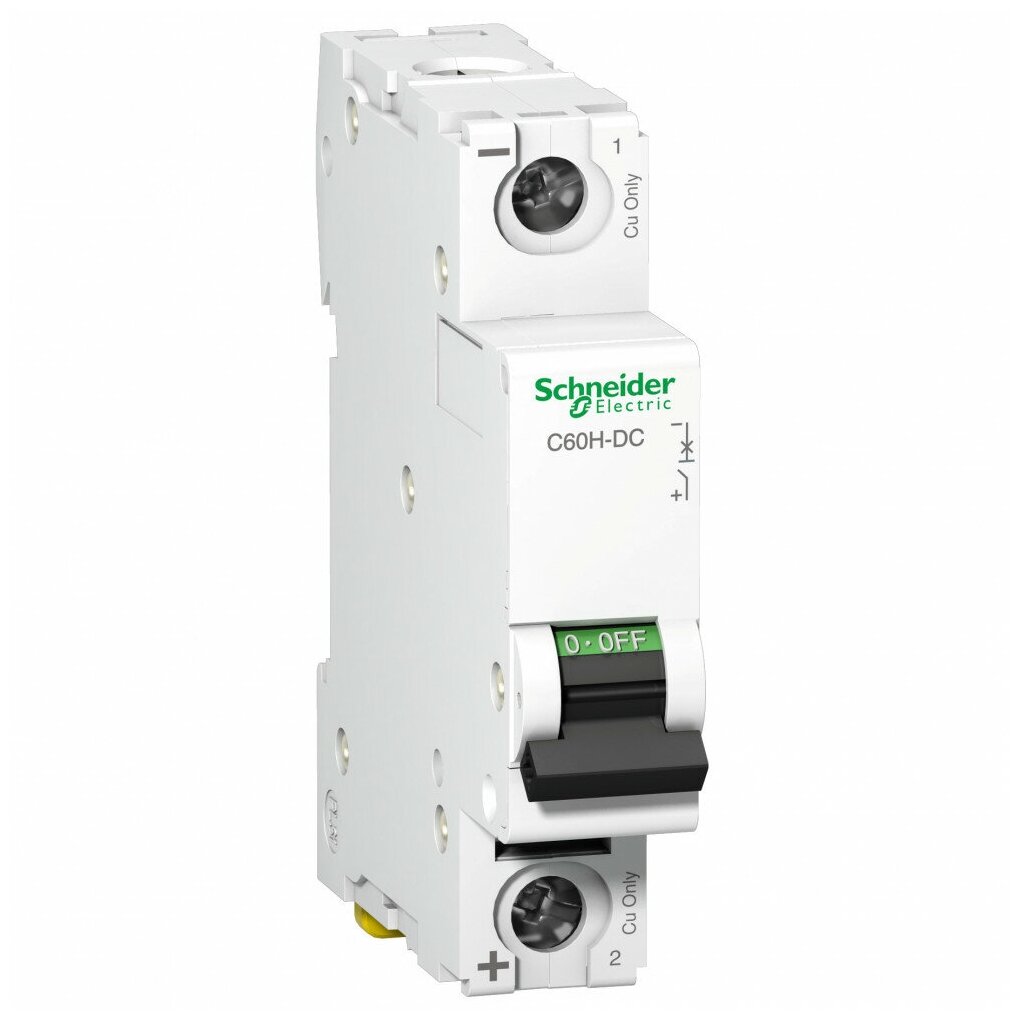 Acti 9 A9N61502 Автоматический выключатель однополюсный 2А (10 кА, C) Schneider Electric - фото №1