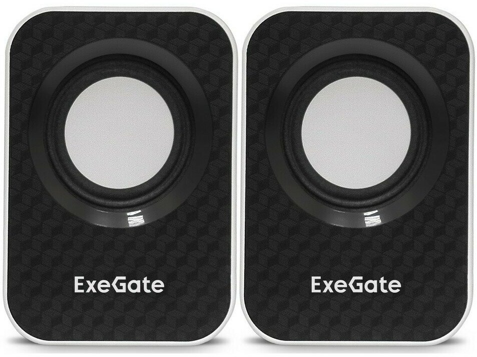 Акустическая система 2.0 Exegate EX287052RUS USB, 2х3Вт (6Вт RMS), 100-20000Гц, белый/черный, Color Box - фото №9
