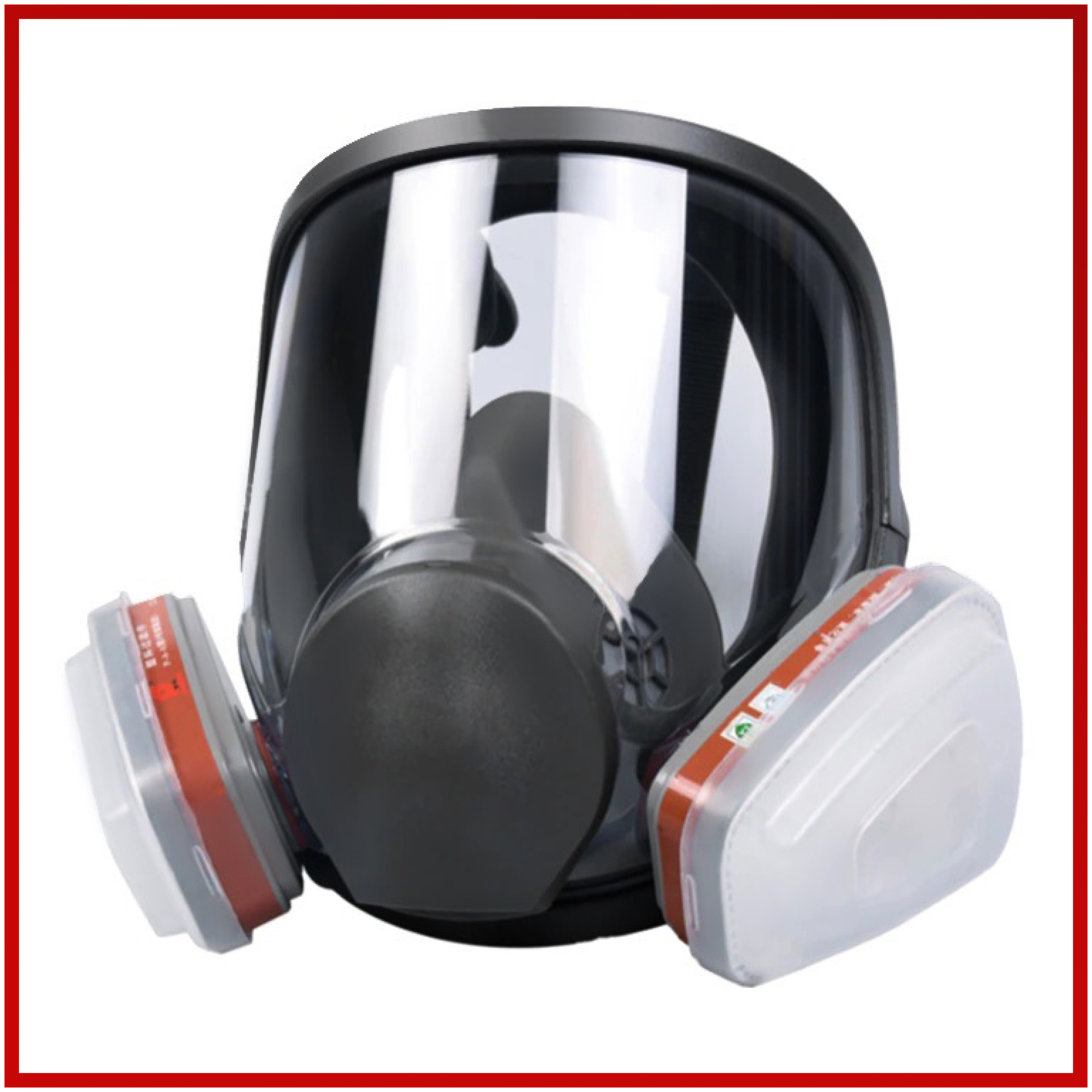 Профессиональный респиратор противогаз маска защитная 6800 замена 3М с угольным фильтром распиратор от краски пыли аллергии - фотография № 5
