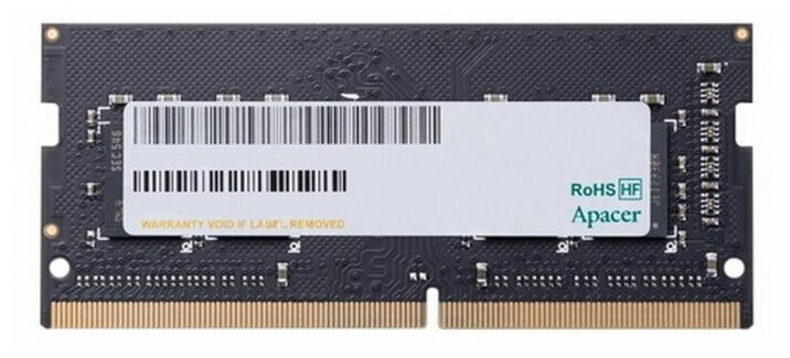 Оперативная память So-dimm DDR4 Apacer 8Gb 3200MHz CL22 1024x8 (as08ggb32csybgh/es.08g21.gsh)