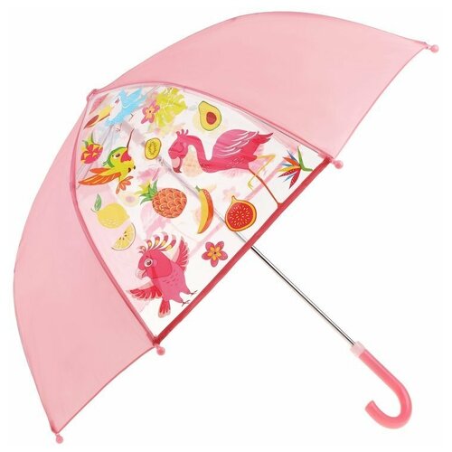 фото Зонт-трость mary poppins, механика, купол 46 см., розовый