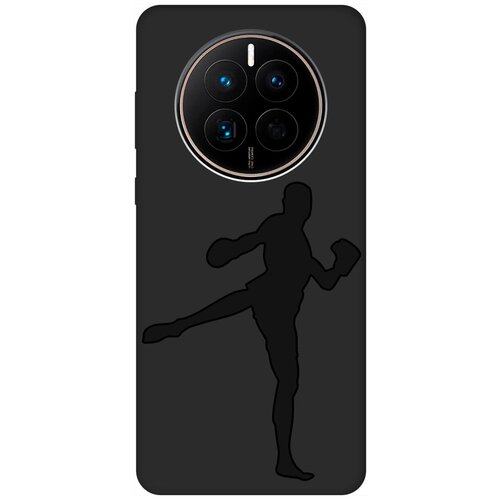 Матовый чехол Kickboxing для Huawei Mate 50 / 50E / Хуавей Мейт 50 / 50Е с 3D эффектом черный матовый чехол the best of the best для huawei mate 50 50e хуавей мейт 50 50е с 3d эффектом черный