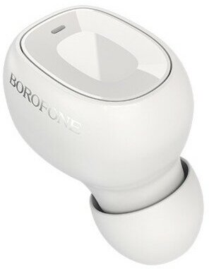 Наушник беспроводной Borofone BC28 Shiny sound, микрофон, BT5.0, 40 мАч, белый - фотография № 12