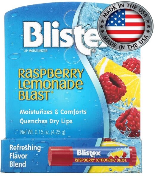 Blistex, увлажняющий бальзам для губ, малиновый лимонад, 4,25 г