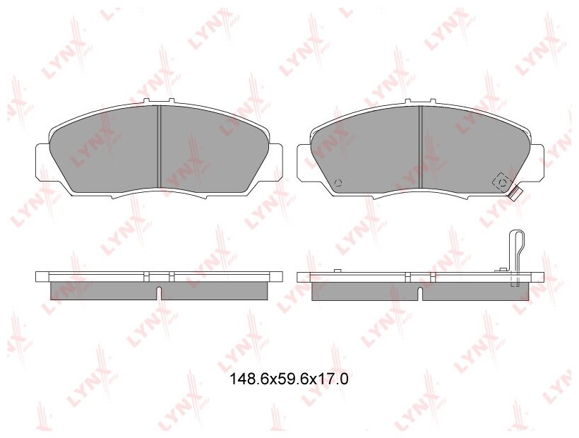 Колодки тормозные дисковые перед LYNXauto BD-3411