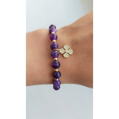 Браслет из натуральных камней аметист