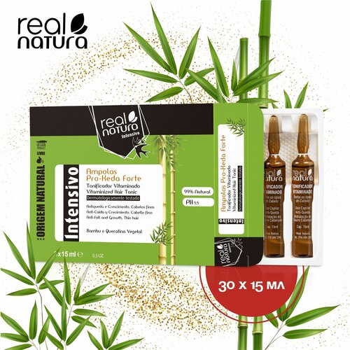 Real Natura / Тоник Real Natura PRO-KEDA для предотвращения выпадения и укрепления волос, 30х15 мл