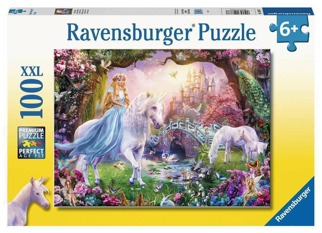 Ravensburger. Пазл 100 деталей "Волшебный единорог"