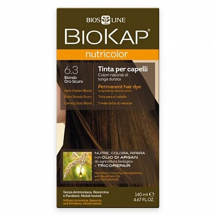 BioKap Краска для волос Тёмно-Золотистый Блондин 6.3 140 мл