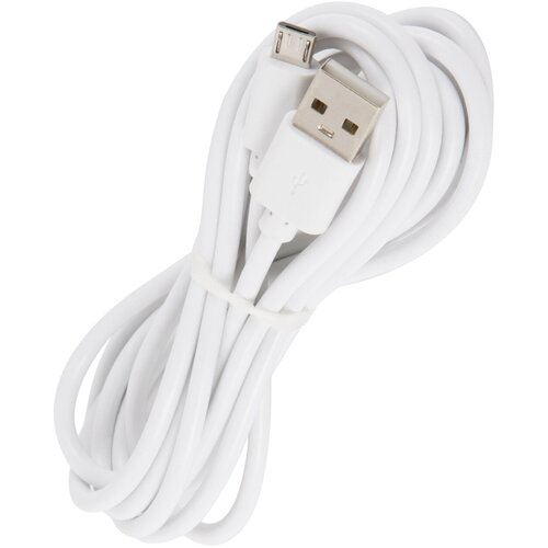Дата кабель USB - micro USB (2 метра)/Провод USB - micro USB/Кабель USB - micro USB разъем/Зарядный кабель белый