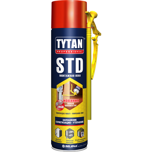 Пена монтажная tytan professional std эрго 500мл всесезонная пена монтажная tytan professional std эрго всесезонная 750 мл