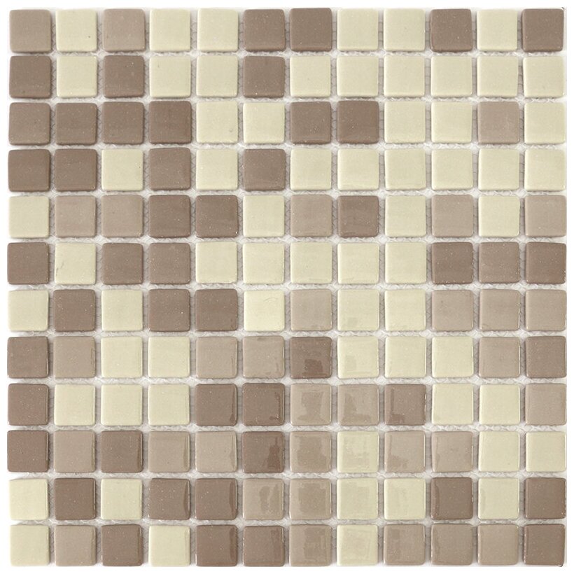 Мозаика плитка из стекла Natural Mosaic STP-BG020 бежевая светлая полированная